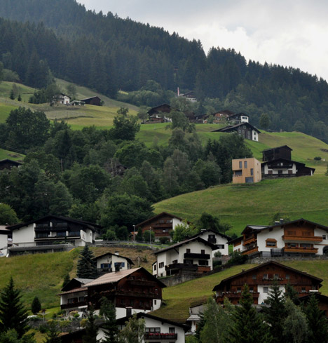 Timber-clad Haus M by Exit Architects is a skiing and hiking retreat in Austria