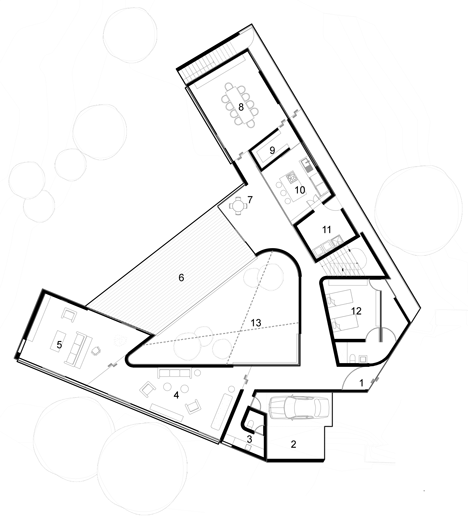 Concrete House P in Mexico by Cherem