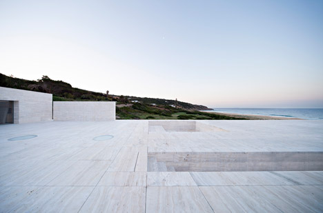 House of the Infinite by Alberto Campo Baeza designed as "a jetty facing out to sea"