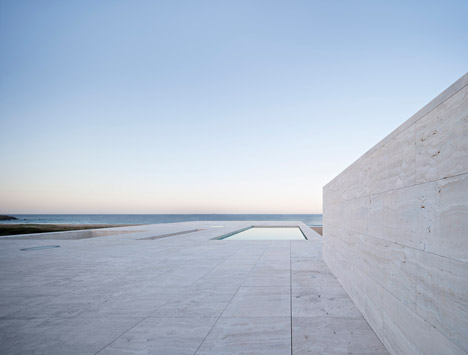 House of the Infinite by Alberto Campo Baeza designed as "a jetty facing out to sea"