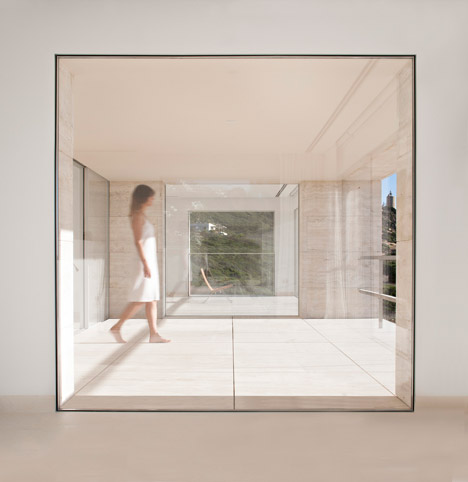 House of the Infinite by Alberto Campo Baeza designed as "a jetty facing out to sea"