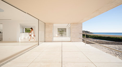 House of the Infinite by Alberto Campo Baeza designed as "a jetty facing out to sea"