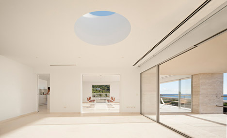 House of the Infinite by Alberto Campo Baeza designed as "a jetty facing out to sea"