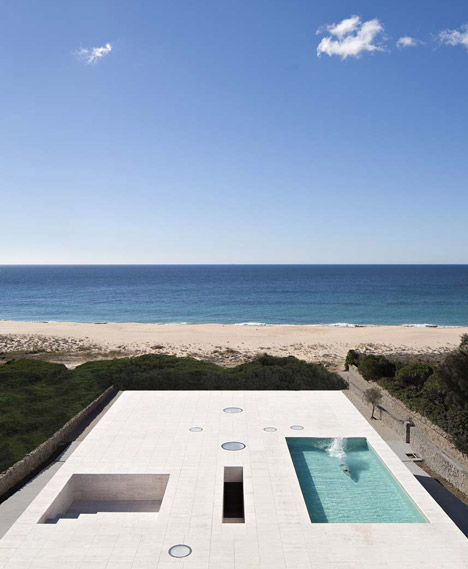 House of the Infinite by Alberto Campo Baeza designed as "a jetty facing out to sea"