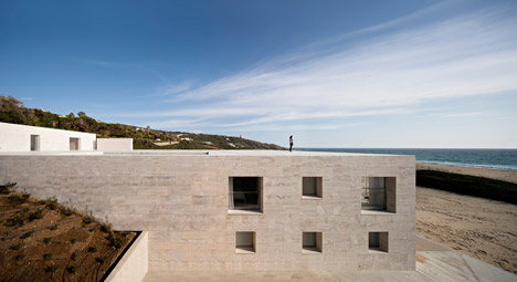 House of the Infinite by Alberto Campo Baeza designed as "a jetty facing out to sea"