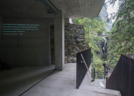 New Visitors Center in the Viamala Gorge by Iseppi-Kurath