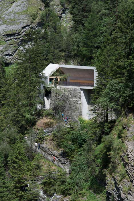 New Visitors Center in the Viamala Gorge by Iseppi-Kurath