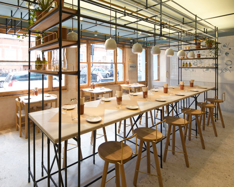 Opso restaurant in London by K-Studio