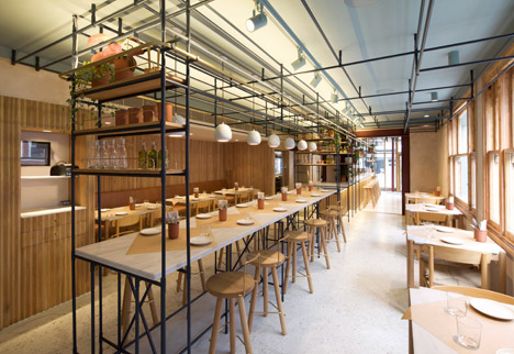 Opso restaurant in London by K-Studio