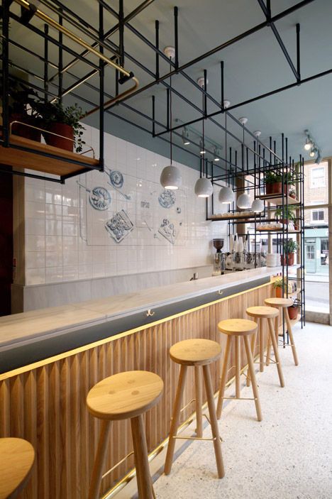 Opso restaurant in London by K-Studio