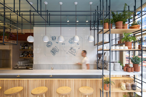 Opso restaurant in London by K-Studio
