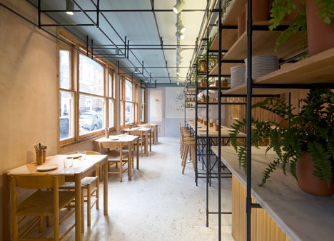 Opso restaurant in London by K-Studio