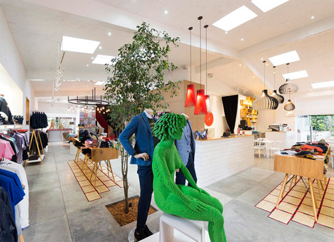 Saul E Méndez menswear store by Taller KEN