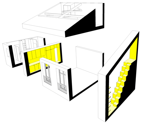 Schema apartment in Paris