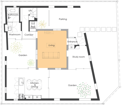 Backstage House by Y+M Design Office
