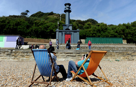 Beach Hut in the Style of Nicholas Hawksmoor by Pablo Bronstein