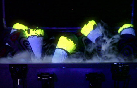 Glow-in-the-dark Cornettos by Bompas and Parr