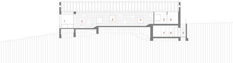 Long Brick House by Foldes Architects