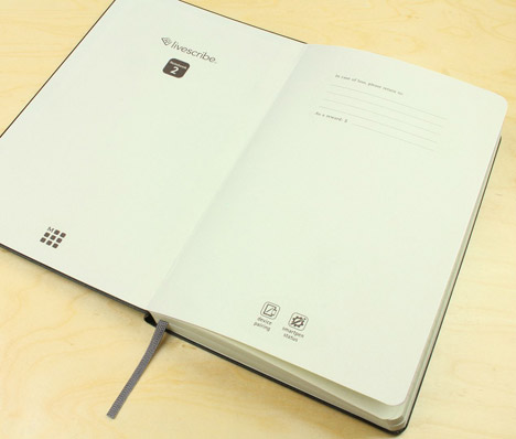 Moleskine notebook by Livescribe
