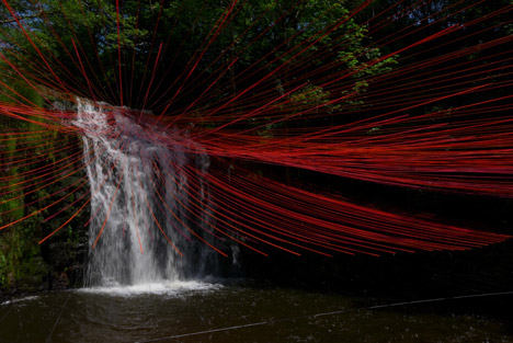 Pier Fabre Dripping installation for Horizons Sancy 2014