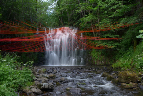 Pier Fabre Dripping installation for Horizons Sancy 2014