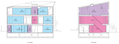 RC structured apartment building in Tokyo by Oggi