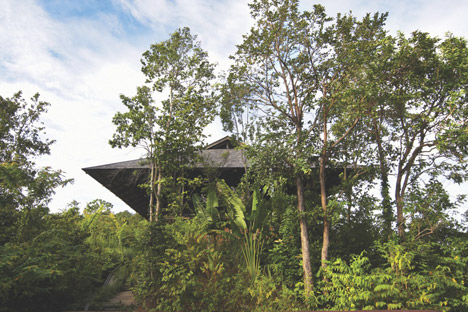 Reclaimed Telegraph Poles House by WHBC Architects