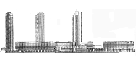 Barbican Estate by Chamberlin, Powell and Bon