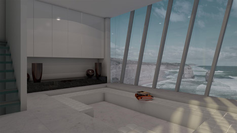Vertiginous Cliff House by Modscape designed to hang off a precipice like "barnacles clinging to a ship's hull"