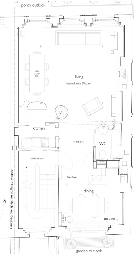 Elgin Crescent apartment by Andrew Pilkington