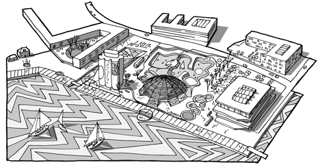 Street Dome skate park by Cebra