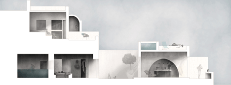 A Holiday House in Santorini Island by Alexandros Kapsimalis and Marianna Kapsimalis