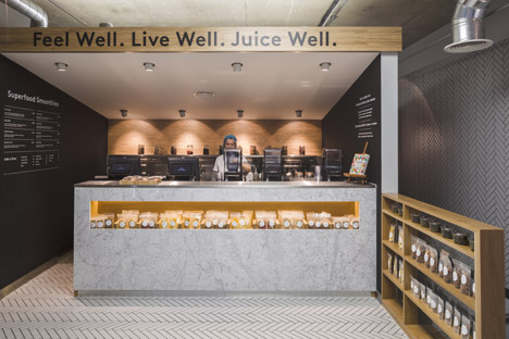 Cold Press Juice Bar by Jump Studios