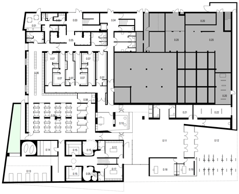 Restructuring and extension of swimming pool in Bagneux by Dominique Coulon et associés