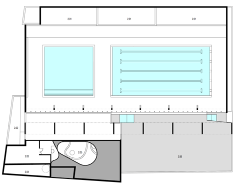 Restructuring and extension of swimming pool in Bagneux by Dominique Coulon et associés