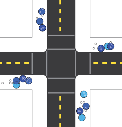 Big Blue Bus Shelters by LOHA