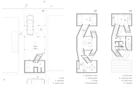 Alphaville's Dig In the Sky house comprises three blocks connected by bridges