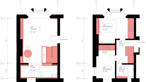 Split Level Apartment, Snaresbrook by Carl Trenfield Architects