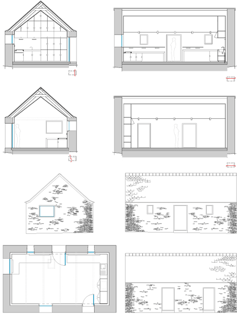An old barn converted into an artist studio in Brittany by Modal Architecture