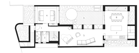 Courtyard House by Aileen Sage Architects
