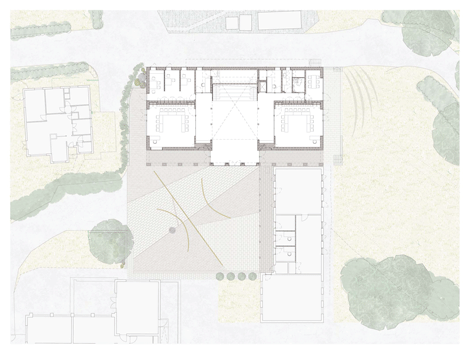 Fitzjames Teaching and Learning Centre at Hazlegrove School by Feilden Fowles