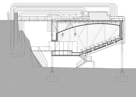 Auditório para Audiovisual by Eduardo Souto de Moura and Correia