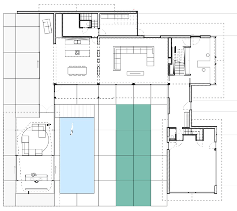 Poolhouse by Lieven Dejaeghere