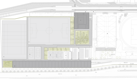 Jules Ladoumègue Sports Centre by Dietmar Feichtinger Architectes