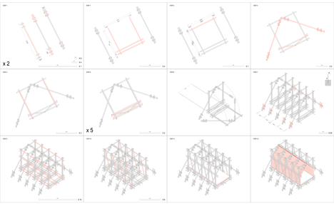 Temporary shelter for Nepal earthquake victims by Charles Lai and Takehiko Suzuki