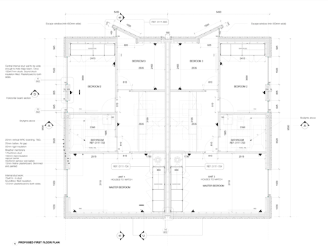 Cedar Lodges by Adam Knibb Architects
