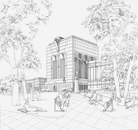 Portland Municipal Services Building, Oregon, by Michael Graves