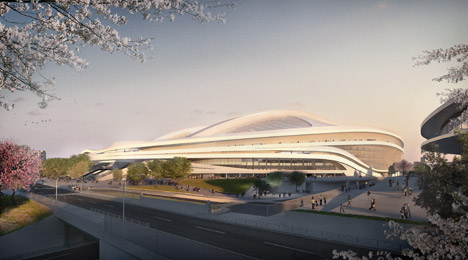 Zaha Hadid's design for the Tokyo 2020 Olympic stadium