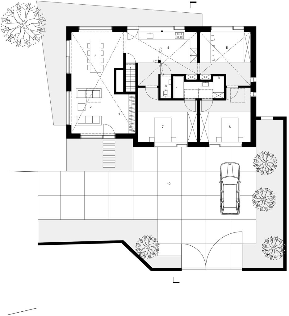 Hempcrete house by Martens Van Caimere Architecten