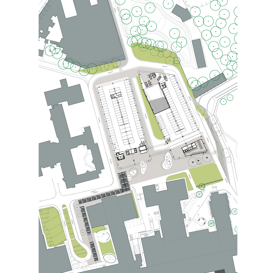 AZ Sint-Lucas hospital car park by Abscis Architecten